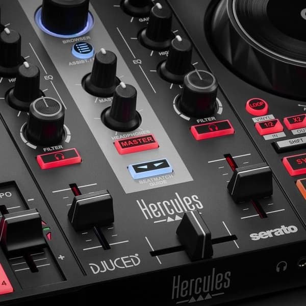 HERCULES DJ CONTROL INPULSE 200 MK2 - Idealisk DJ-kontroll för att lära sig mixa - Programvara och handledning ingår