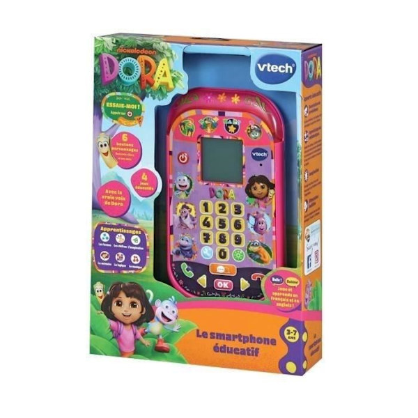 VTECH - DORA - DEN UTBILDNINGSBARA SMARTPHONEEN - Flerfärgad