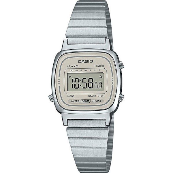 Klocka - CASIO - LA670WEA - Unisex - Grå - Kvarts - Digital
