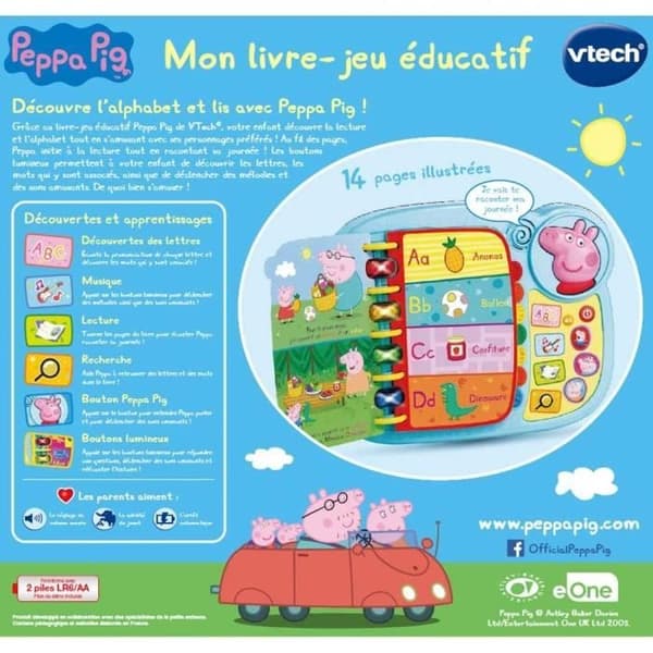 Peppa Pig - Min pedagogiska spelbok - 1,5 - 5 år