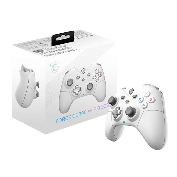 Gamepad - PC - FORCE GC300 - Trådlös - Vit - MSI