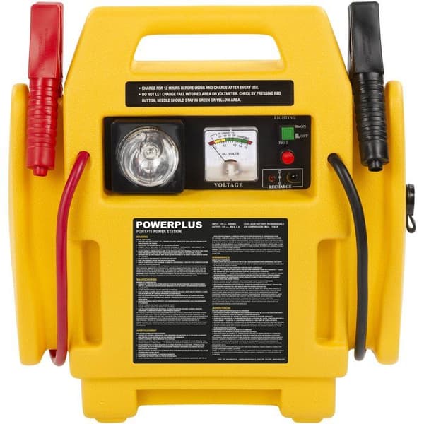 Strömförsörjning - POWERPLUS - 4-i-1 - Inbyggd kompressor - Inkluderar 12V DC-nätsladd