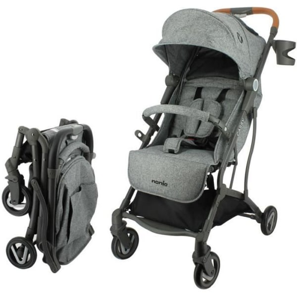 NANIA Cassy Kompakt Barnvagn: Lätt och Kompakt Barnvagn för Bekväm och Stilfull Barnresor