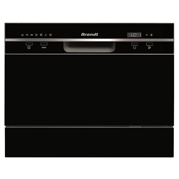 BRANDT DFC6519B - Fristående diskmaskin - 6 platsinställningar - 49dB - A + - Bredd. 55cm