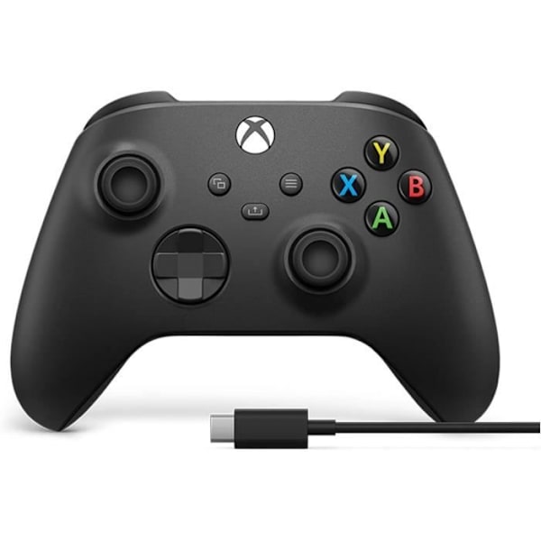Xbox trådlös handkontroll + USB-C-kabel  svart