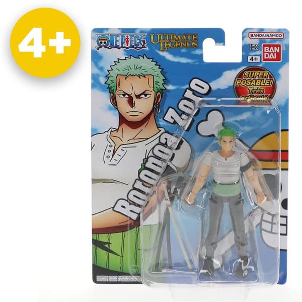 Ultimate Legends ledad figur - BANDAI - One Piece - Roronoa Zoro - 12 cm