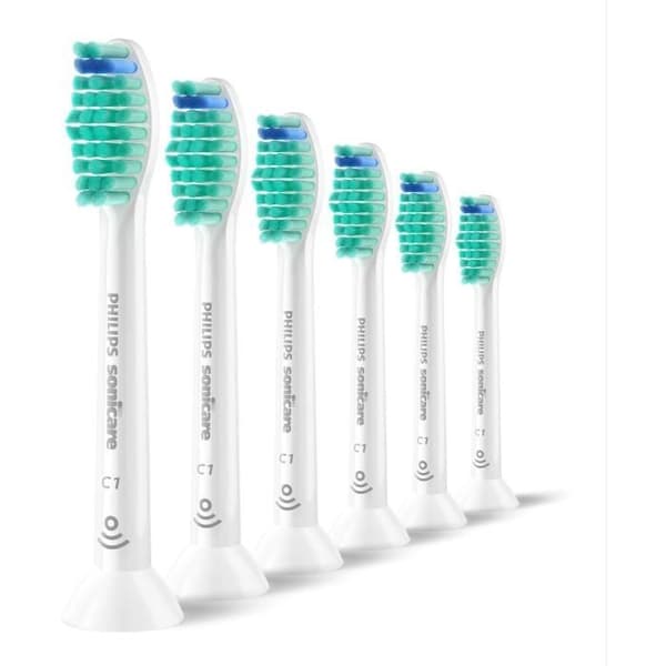 6-pack borsthuvuden - PHILIPS - HX6016/87 - C1 Vit