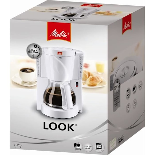 MELITTA Look IV 1011-01 White Coffee Maker