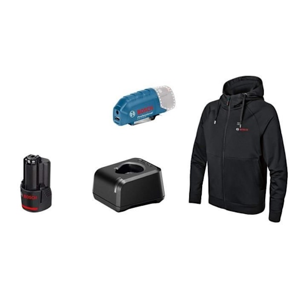 Bosch Professional GHH 12+18V XA uppvärmd jacka storlek S med 12V batteri - 06188000GB