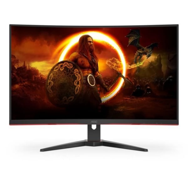 PC Gamer-skärm - AOC - CQ32G2SE/BK - 31,5 VA Curved QHD 1ms 165Hz HDMI DisplayPort HP Pivot Freesync Premium