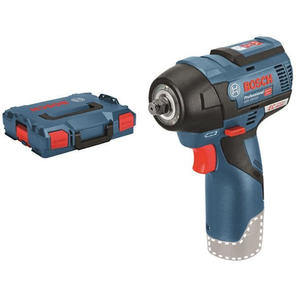 BOSCH PROFESSIONAL Sladdlös skiftnyckel 12V GDS 12V-115 solo Click & Go, L-BOXX