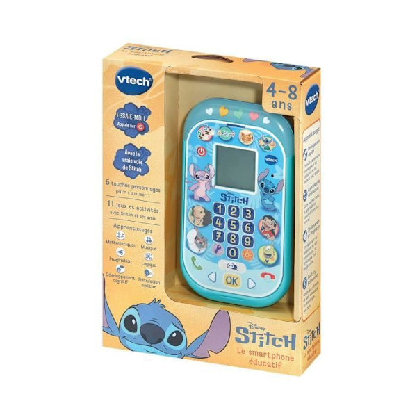 VTECH - STITCH - DEN UTBILDNINGSBARA SMARTPHONE:EN - Blå