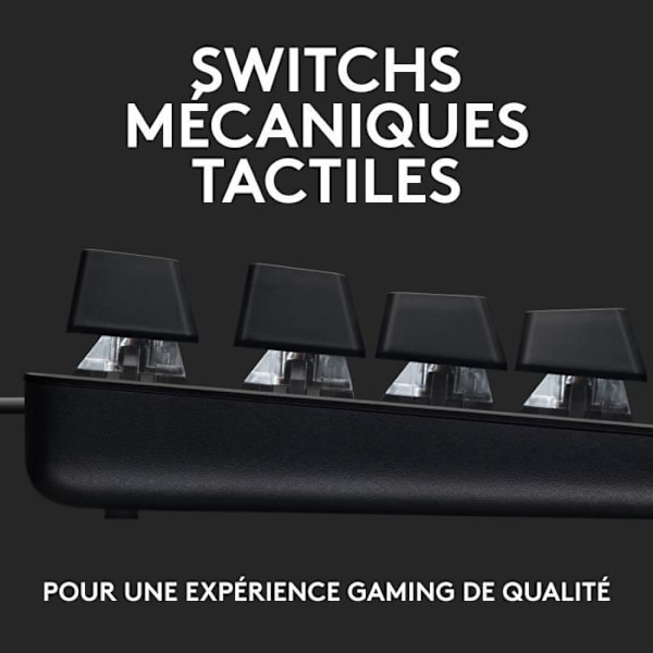 LOGITECH G - Gaming Keyboard - G413 TKL SE - Mekanisk, Bakgrundsbelyst, Svart Aluminium