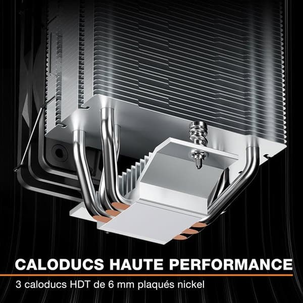 Be Quiet! PURE ROCK PRO 3 Slim - CPU-kylare - 100 mm fläktar