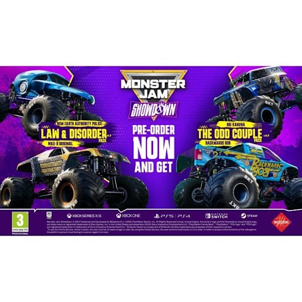 Monster Jam Showdown - Nintendo Switch-spel - Day One Edition