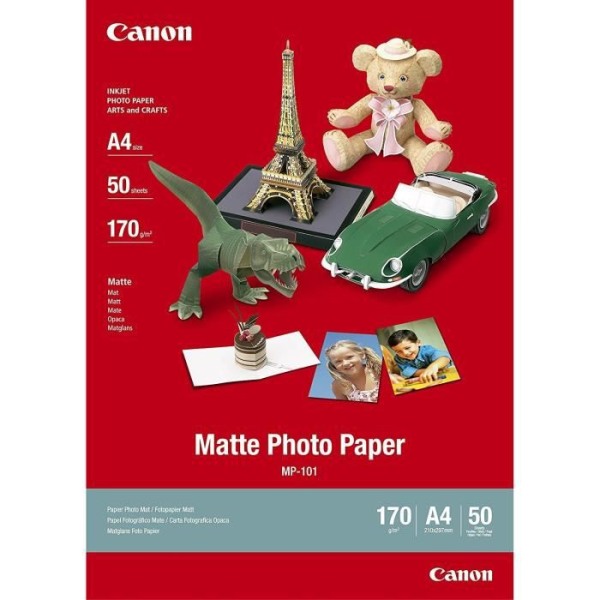 CANON-paket med 1 matt fotopapper 170g / m2 - MP-101 - - A4 - 50 ark