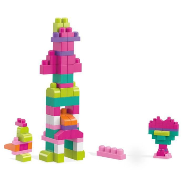 MEGABLOKS First Builders - Medium Pink Bag - 60 block