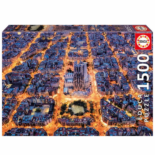 Pussel - EDUCA - Barcelona - 1500 bitar - Tema Arkitektur - Mått 85x60 cm