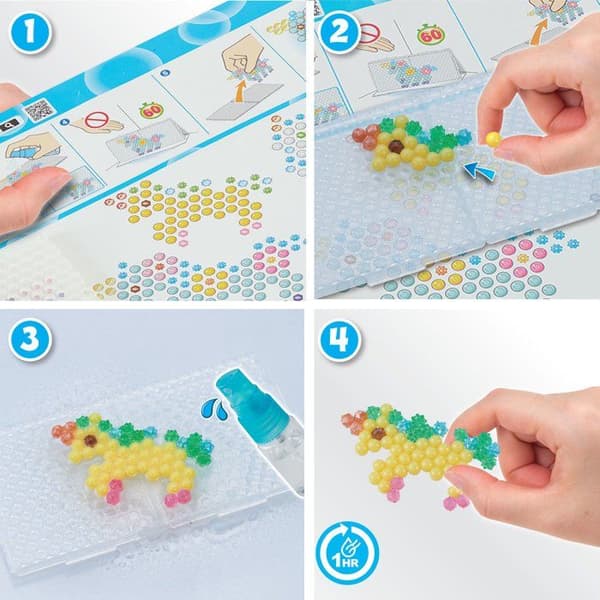 Enhörningsvänner-kit - AQUABEADS - 800 pärlor - Från 4 år