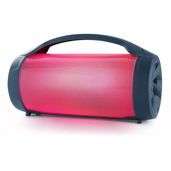 BIGBEN PARTYBTLITEDB - Trådlös ljushögtalare - Bluetooth - Mikrofon ingår - Ljuseffekter - 50W - Mörkblå