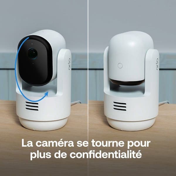 Arlo Essential 3 2K 360° övervakningskamerakit för inomhusbruk