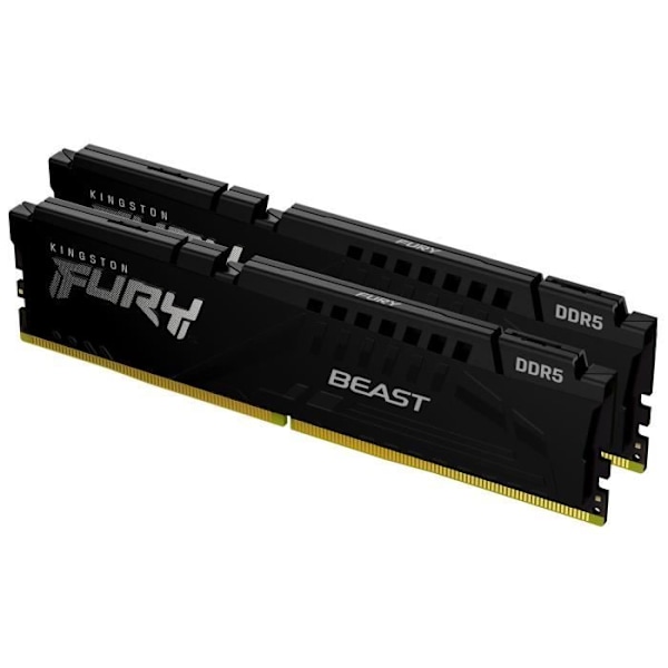 RAM-minne - KINGSTON - FURY Beast - 16 GB (2 x 8 GB) - DDR5 - 6000 Mhz CL36 - (KF560C36BBEK2-16)