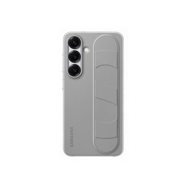 Galaxy S25-skal med rem och stativ, grått