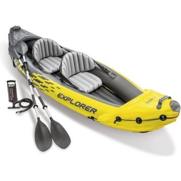 INTEX Set Canoe Explorer K2 - 2 personer - Gul