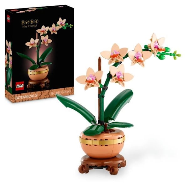 LEGO Botany 10343 Orchid Miniature - Konstgjorda blommor - Presentidé för kvinnor