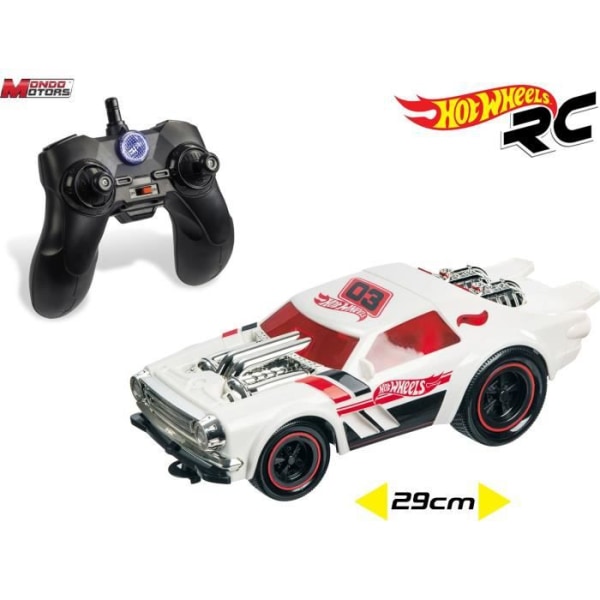 Mondo Motors - Radio -kontrollerat fordon - Sounds and Lights - Hot Wheels Night Shifter - Race Car - 29cm