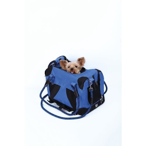 Bärväska - M PETS - REMIX 2 i 1 Blå - 41 x 28 x 28 cm - Vikbar - Lättvikt - Selebälte