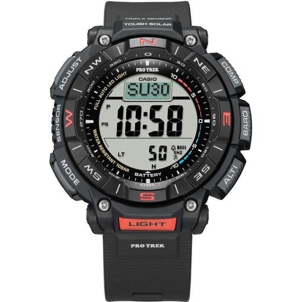 Klocka - CASIO - PRG-340-1ER - 54,7 mm - Svart
