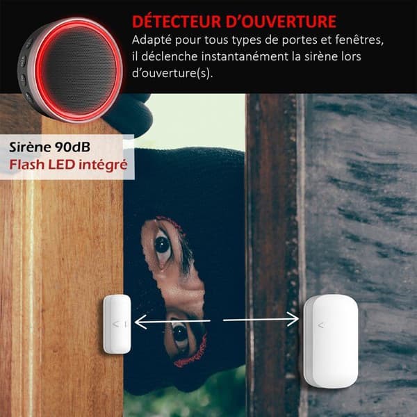 Ytterligare öppningsdetektor - KYF - ALARM-009