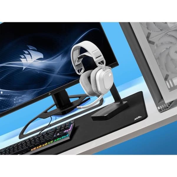 Spelhjälm - Corsair HS80 Wireless - White - Omnidirectional Microphone
