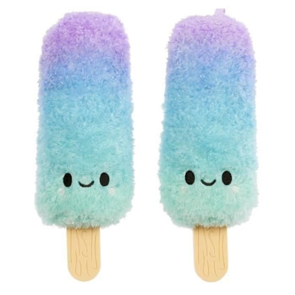 Fluffies Stuffiez - ASMR-plysch att anpassa - Vattenis - Fyllning för att ta bort och upptäcka en annan karaktär - 4 år och uppåt