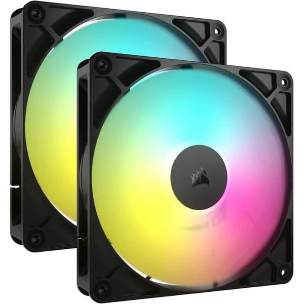 Fläkt - CORSAIR - RS140 ARGB - 140mm - 2-pack - PWM-styrning