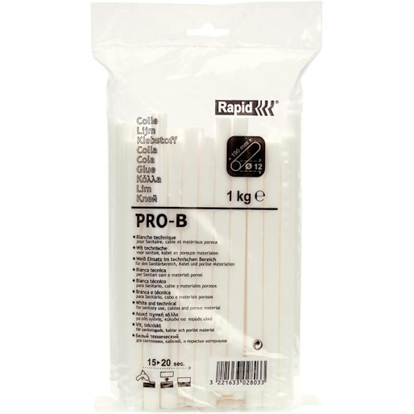 Multipurpose lim diam12mm Rapid Agraf White 1000g
