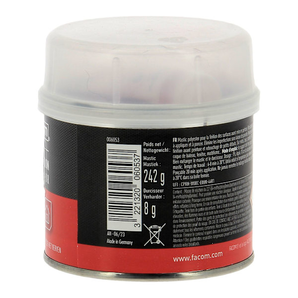 FACOM kitt av polyester - finish - 250 g