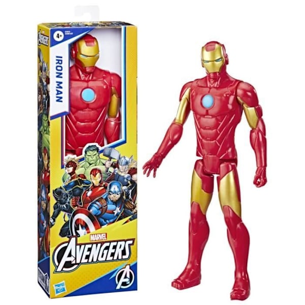 Iron Man-figur 30 cm, Avengers Titan Hero Series leksak för barn från 4 år och uppåt, Marvel