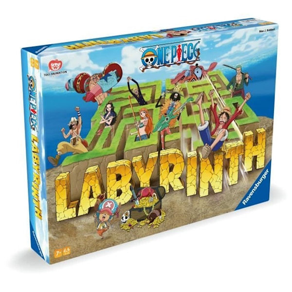 Ravensburger  Klassiskt brädspel  One Piece Labyrinth  Brädspel  Pusselspel  Barn och familj  Åldrar 7  Blandat  22887