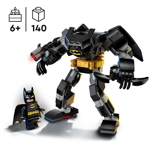 LEGO Super Heroes DC 76270 Batman Mech Armor - Poserbar actionfigur