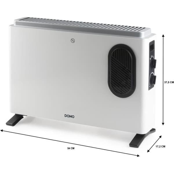 Värmekonvektor - DOMO - DO7351CH - 2000 W - Vit - 54 x 37,5 x 17,2 cm