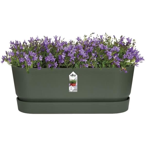 Oval Planter Greenville - Plast - Ø50 - Leaf Green