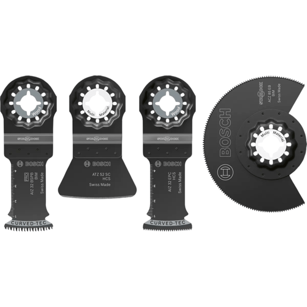 Set med 4 BOSCH PROFESSIONAL-klingor - Golv och montering - För oscillerande multifunktionsverktyg