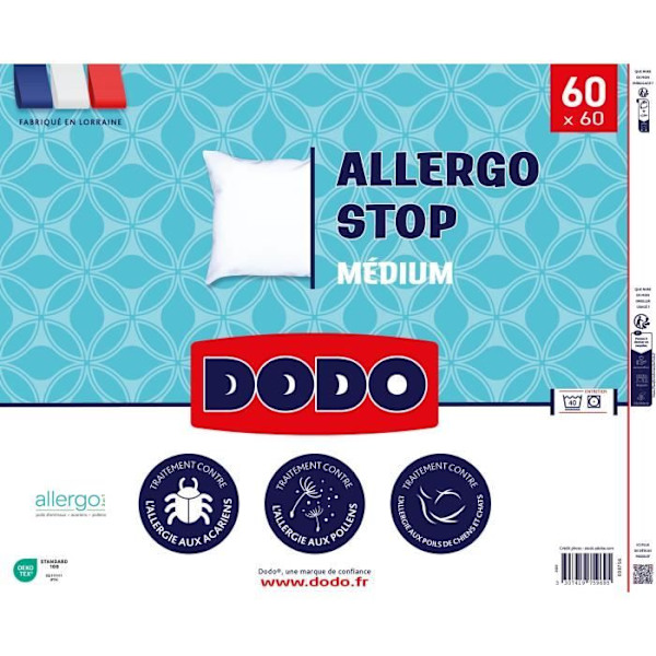 DODO - Kudde - ALLERGO STOP - 60 x 60 cm