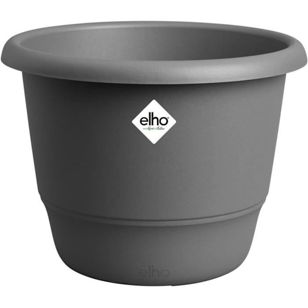 Blomkruka - ELHO - Amiga Round 30 - Svart - L 30 x B 29,5 x H 22 cm - Utomhus - 100% återvunnet