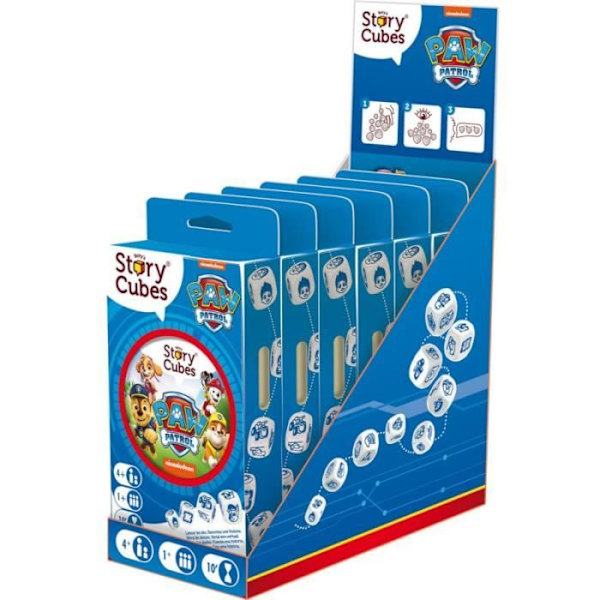 Paw Patrol - Asmodee - Rory's Story Cubes - Kasta tärningen och skapa berättelser i Paw Patrol-universumet - Dice 4