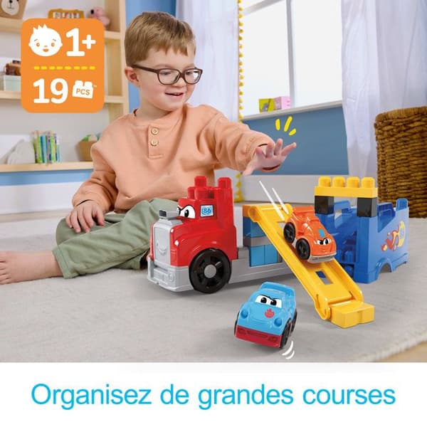 MEGA BLOKS - Racing- och bygglastbil - 19-delars set - MEGA Bloks - JFR29