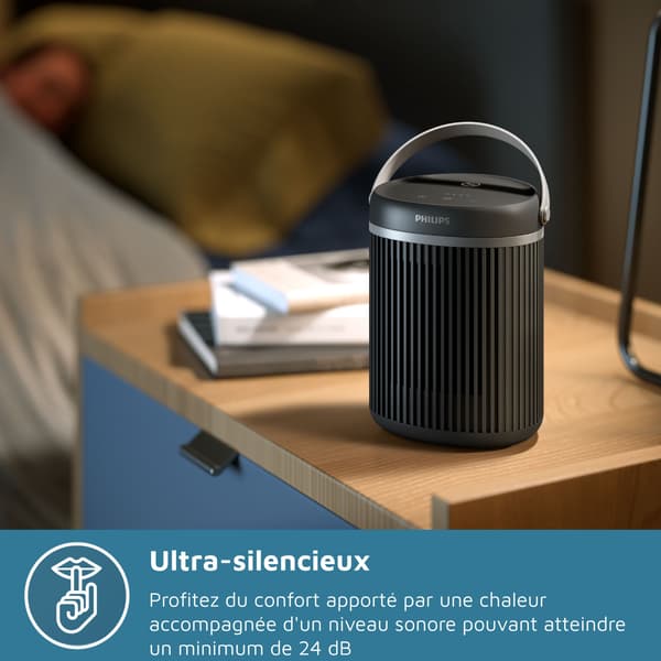 Ansluten värmefläkt - Elektrisk - 2000 W - Philips - 3000-serien - Rund - Mörkgrå
