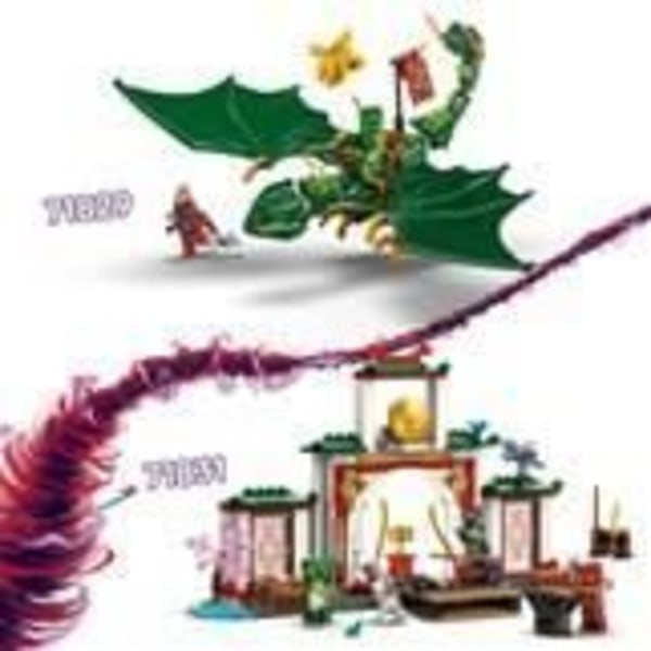 LEGO NINJAGO 71831 Ninja Spinjitzu Temple - Drakleksak för barn från 4 år och uppåt
